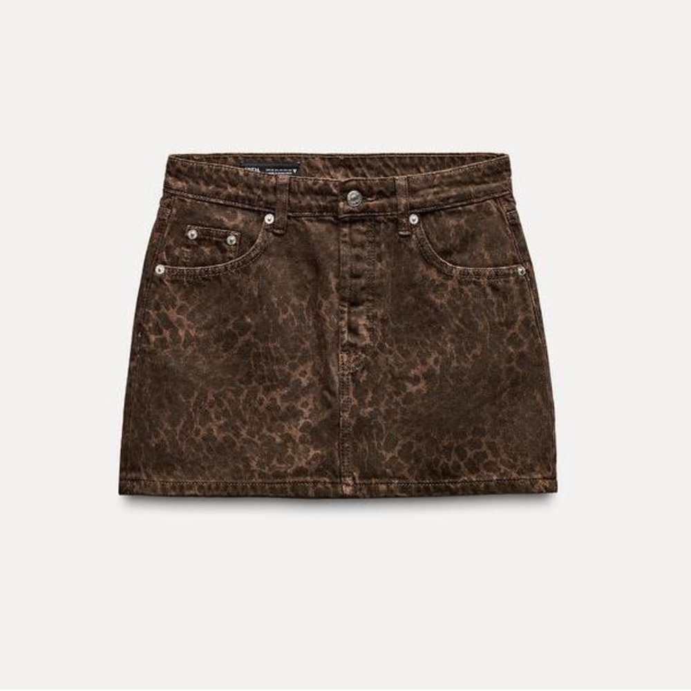 Zara Leopard Print mini Skirt